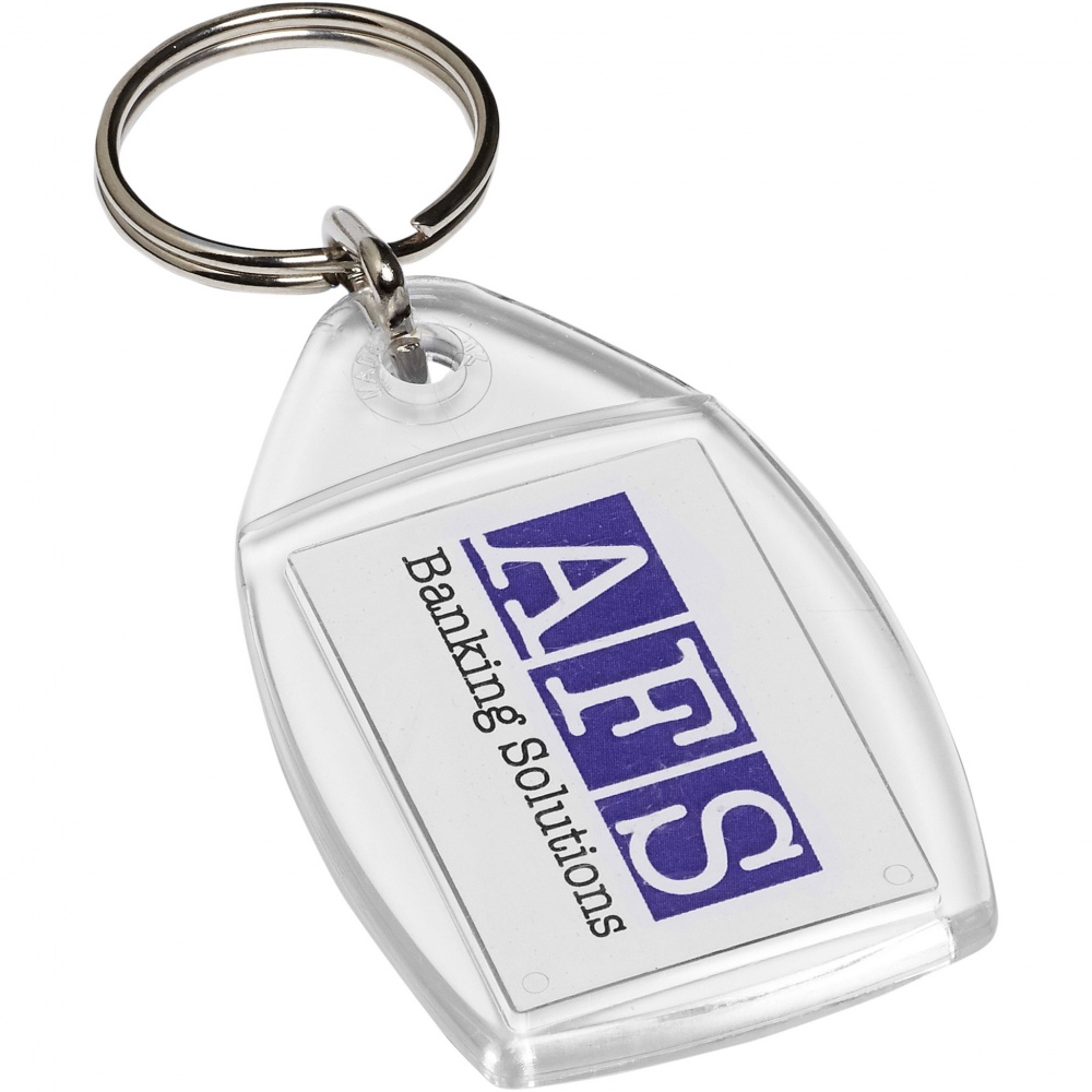 Logo trade promotional item photo of: Rhombus keychain