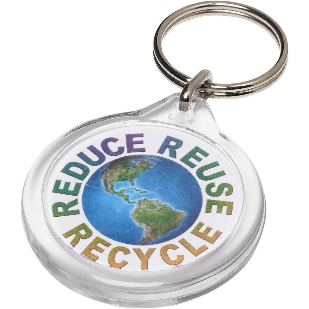 Logo trade advertising products image of: Orb I7 round keychain