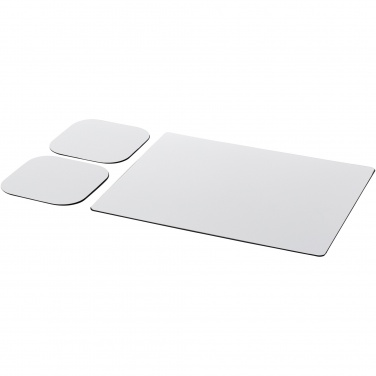 Logo trade promotional item photo of: Brite-Mat® mouse mat and coaster set combo 3