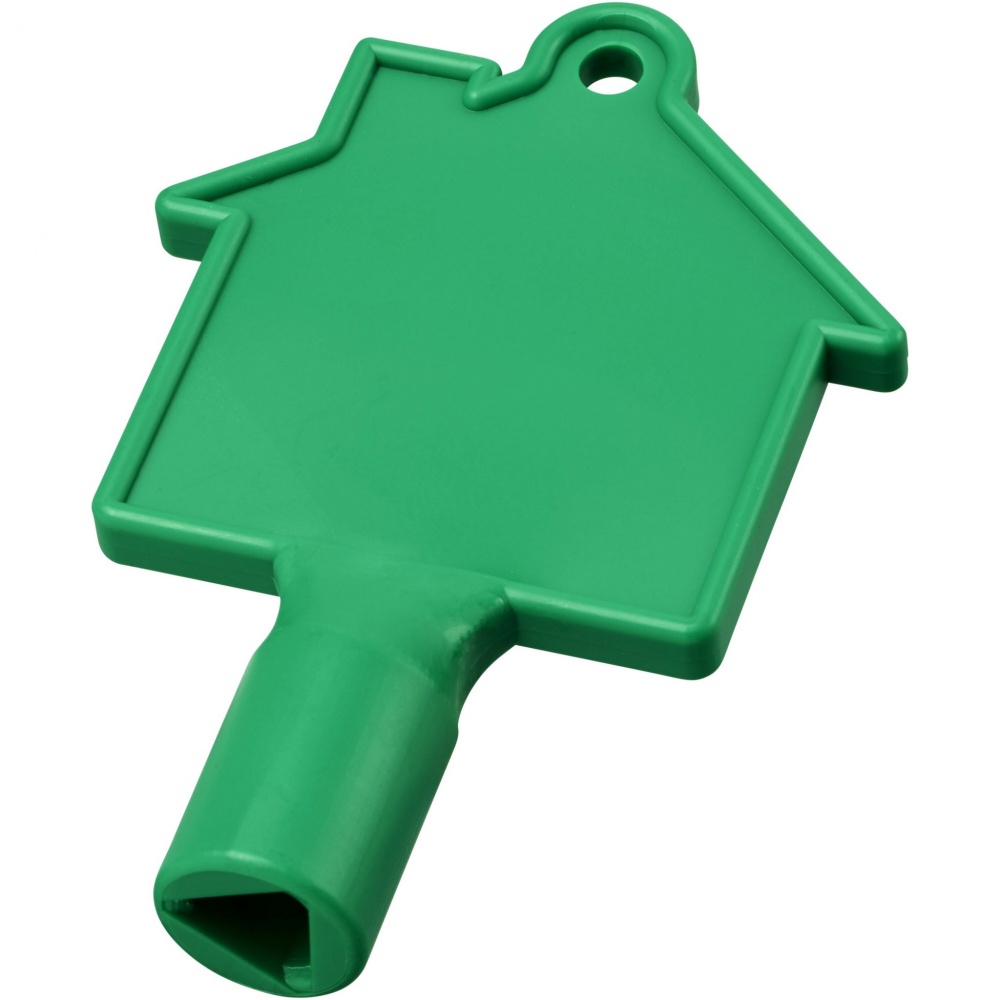 Logo trade corporate gifts image of: Maximilian house-shaped utility key