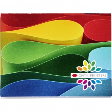 Logo trade promotional products image of: Sticky-Mate® A7 soft cover sticky notes 100x75mm