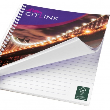 Logo trade promotional giveaways image of: Desk-Mate® A5 spiral notebook