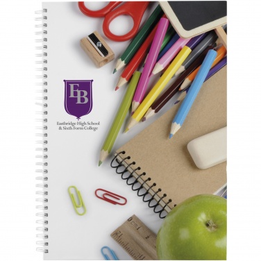 Logotrade promotional product picture of: Wire-o A4 notebook hard cover