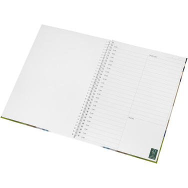 Logo trade promotional gifts image of: Wire-o A4 notebook hard cover