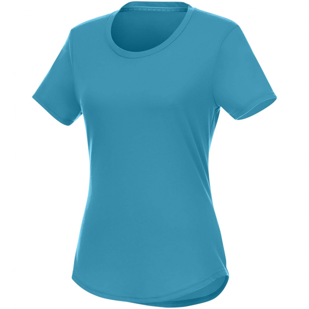 Logo trade corporate gifts image of: Jade short sleeve women's GRS recycled t-shirt