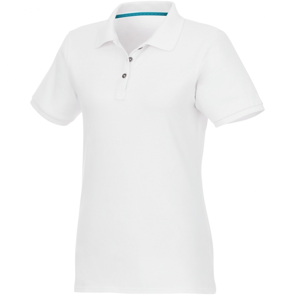 Logo trade corporate gifts image of: Beryl short sleeve women's organic recycled polo
