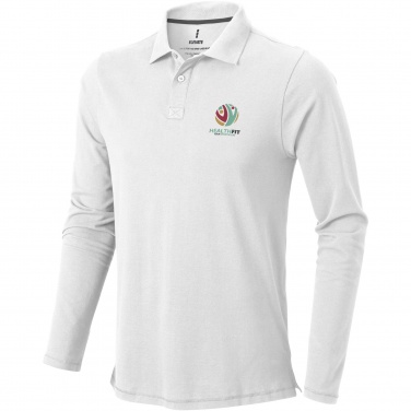 Logo trade advertising products picture of: Oakville long sleeve men's polo