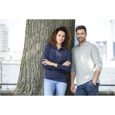 Logo trade promotional products image of: Oakville long sleeve women's polo