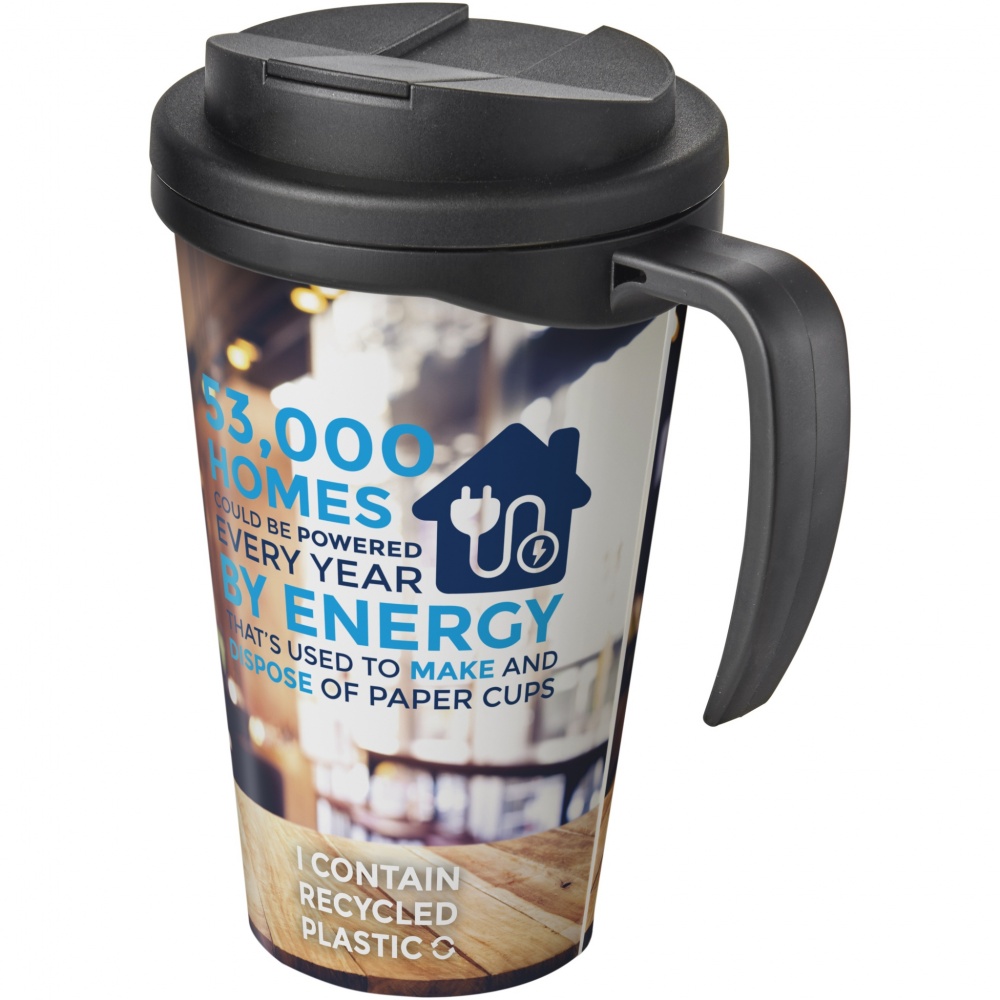 Logo trade business gift photo of: Brite-Americano® Grande 350 ml mug with spill-proof lid
