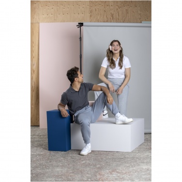 Logo trade promotional giveaways picture of: Graphite short sleeve women’s organic polo