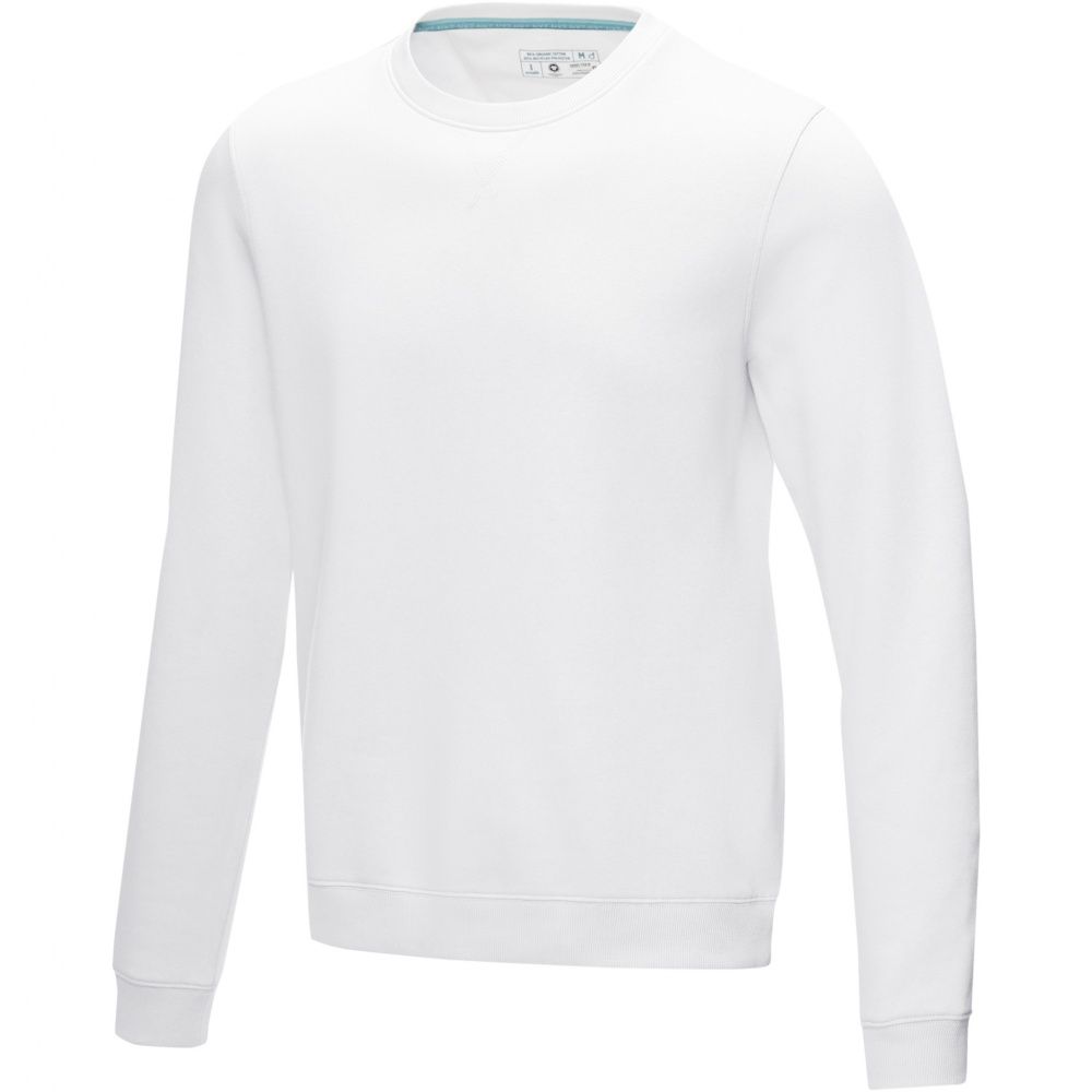 Logo trade corporate gifts picture of: Jasper men’s organic recycled crewneck sweater