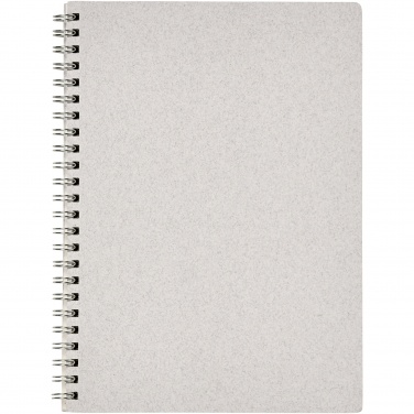 Logo trade promotional merchandise photo of: Bianco A5 size wire-o notebook