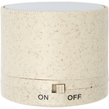 Logo trade corporate gift photo of: Kikai wheat straw Bluetooth® speaker
