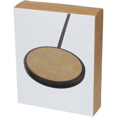 Logotrade business gift image of: Kivi 10W limestone/cork wireless charging pad