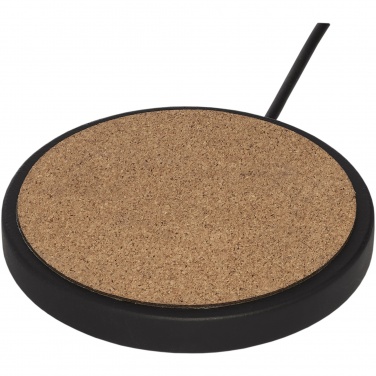 Logotrade promotional merchandise picture of: Kivi 10W limestone/cork wireless charging pad