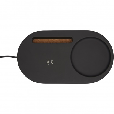 Logo trade advertising products picture of: Klip 5W wireless charging desk organizer