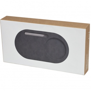 Logo trade promotional gifts picture of: Klip 5W wireless charging desk organizer