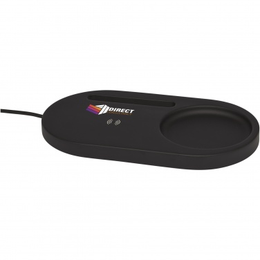 Logo trade promotional items image of: Klip 5W wireless charging desk organizer