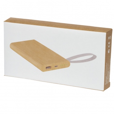 Logo trade promotional giveaway photo of: Tulda 5000 mAh bamboo power bank