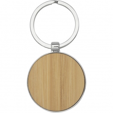 Logotrade business gifts photo of: Nino bamboo round keychain
