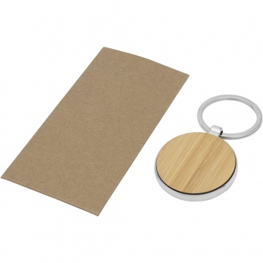 Logotrade promotional products photo of: Nino bamboo round keychain