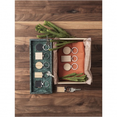 Logotrade promotional giveaways photo of: Gian beech wood rectangular keychain