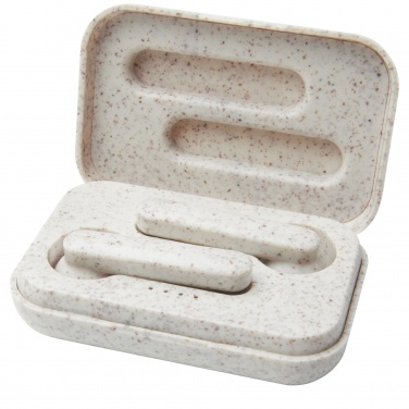 Logo trade business gift photo of: Nantai wheat straw True Wireless earbuds