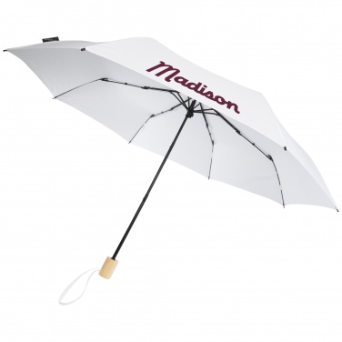 Logo trade promotional gifts picture of: Birgit 21'' foldable windproof recycled PET umbrella