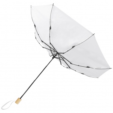 Logo trade promotional merchandise image of: Birgit 21'' foldable windproof recycled PET umbrella