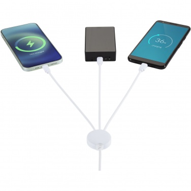 Logo trade promotional gifts image of: Pure 5-in-1 charging cable with antibacterial additive