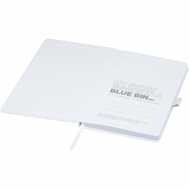 Logo trade promotional gift photo of: Honua A5 recycled paper notebook with recycled PET cover