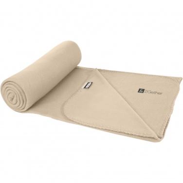 Logo trade corporate gifts image of: Willow GRS RPET polar fleece blanket