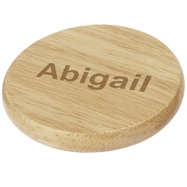 Logo trade promotional product photo of: Scoll wooden coaster with bottle opener