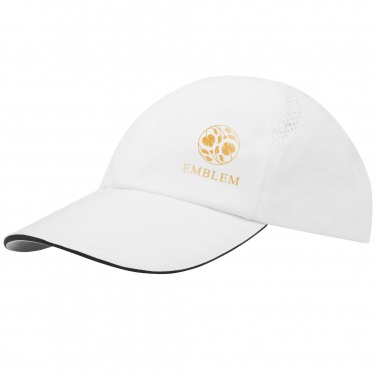 Logo trade promotional item photo of: Morion 6 panel GRS recycled cool fit sandwich cap