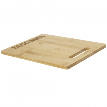 Logo trade promotional giveaways image of: Basso bamboo cutting board