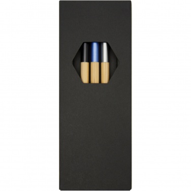 Logotrade corporate gift image of: Kerf 3-piece bamboo pen set