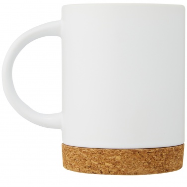 Logo trade promotional items image of: Neiva 425 ml ceramic mug with cork base