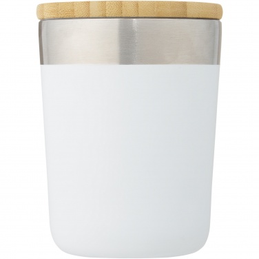Logotrade promotional product picture of: Lagan 300 ml stainless steel tumbler with bamboo lid