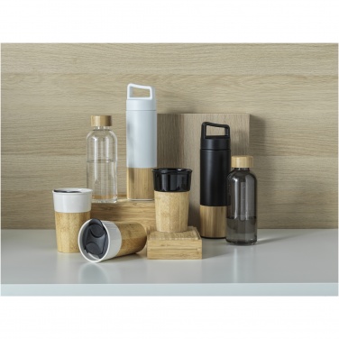 Logotrade promotional gift picture of: Torne 540 ml  stainless steel bottle with bamboo outer wall