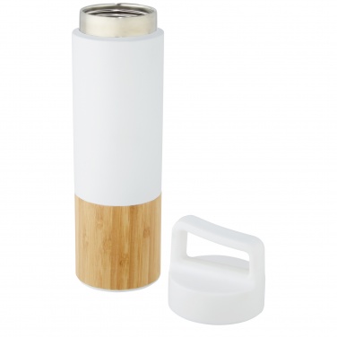 Logo trade promotional item photo of: Torne 540 ml  stainless steel bottle with bamboo outer wall