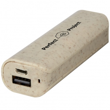 Logotrade corporate gift picture of: Yoko 1200mAh wheat straw power bank