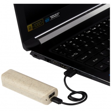 Logotrade corporate gift picture of: Yoko 1200mAh wheat straw power bank