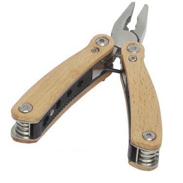 Logotrade promotional products photo of: Anderson 12-function medium wooden multi-tool