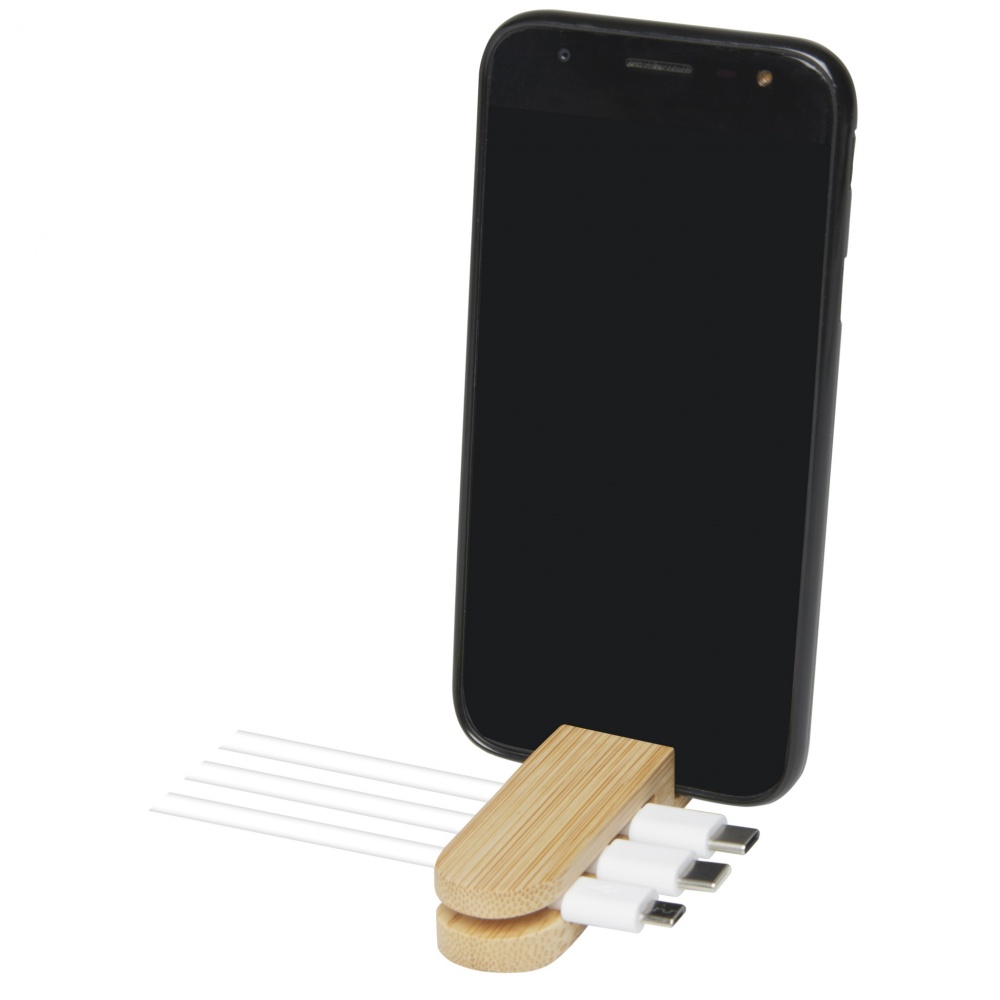 Logotrade promotional product image of: Edulis bamboo cable manager 