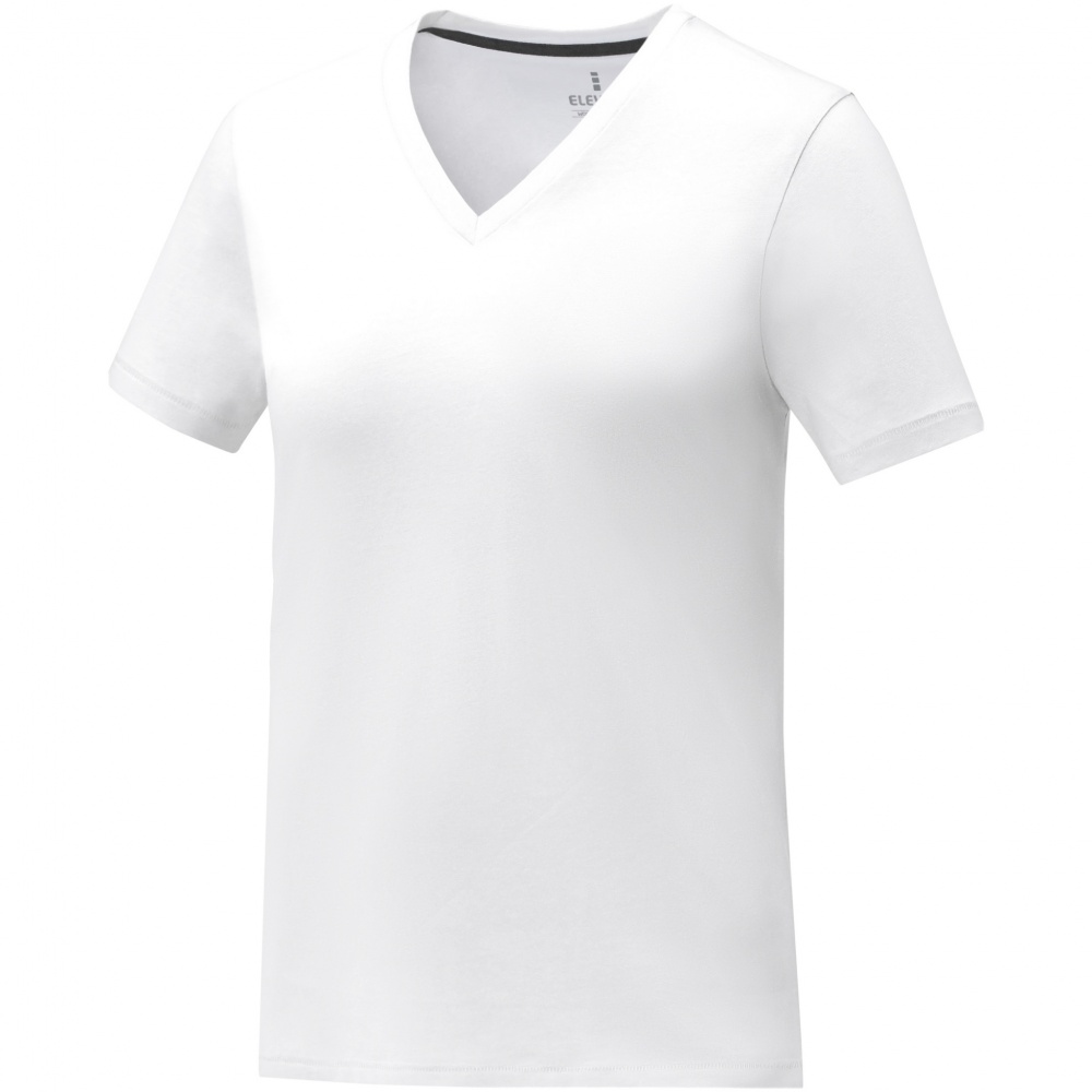 Logo trade promotional products picture of: Somoto short sleeve women's V-neck t-shirt 