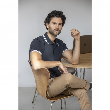 Logo trade advertising products picture of: Amarago short sleeve men's tipping polo