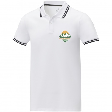 Logo trade promotional gifts picture of: Amarago short sleeve men's tipping polo