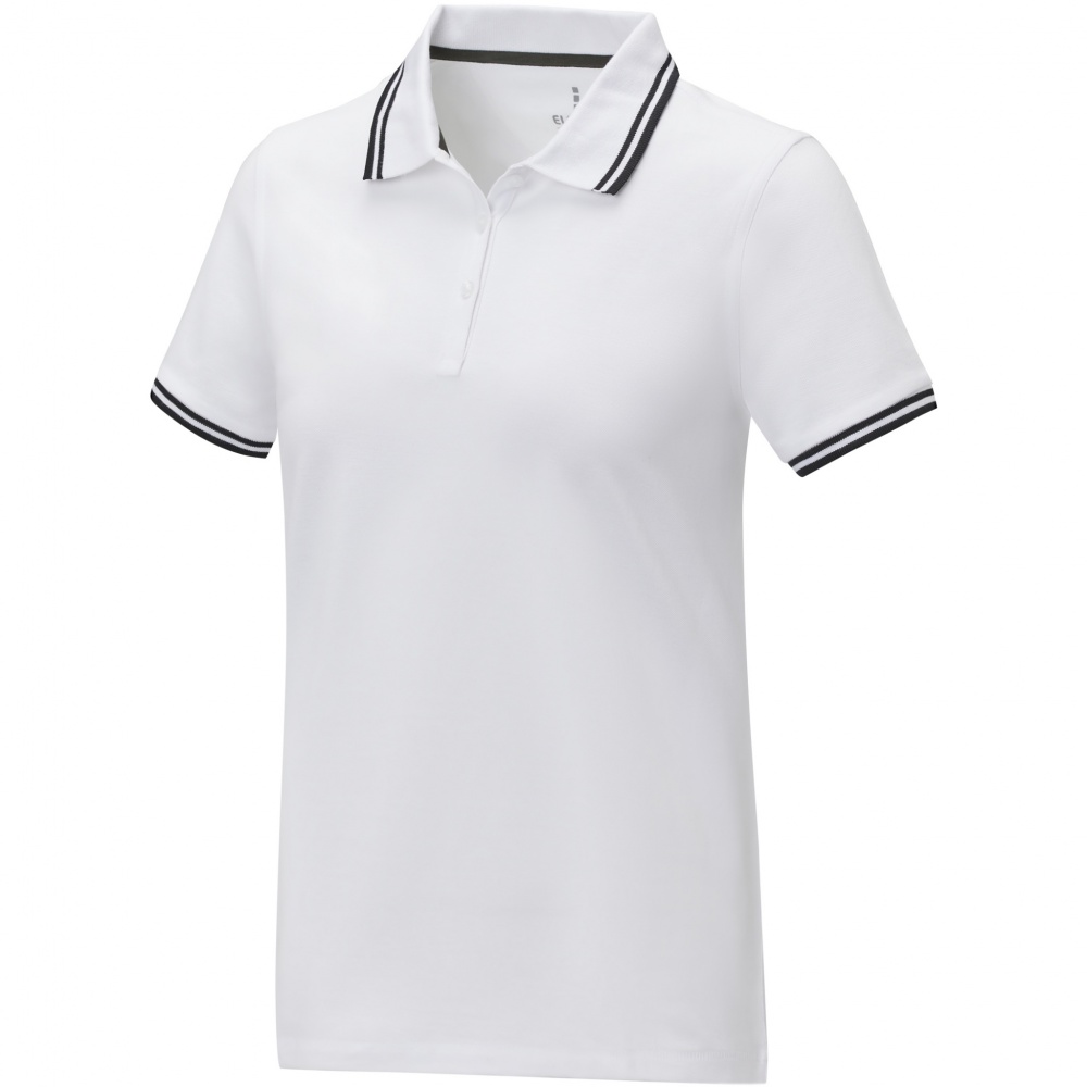 Logo trade corporate gifts image of: Amarago short sleeve women's tipping polo