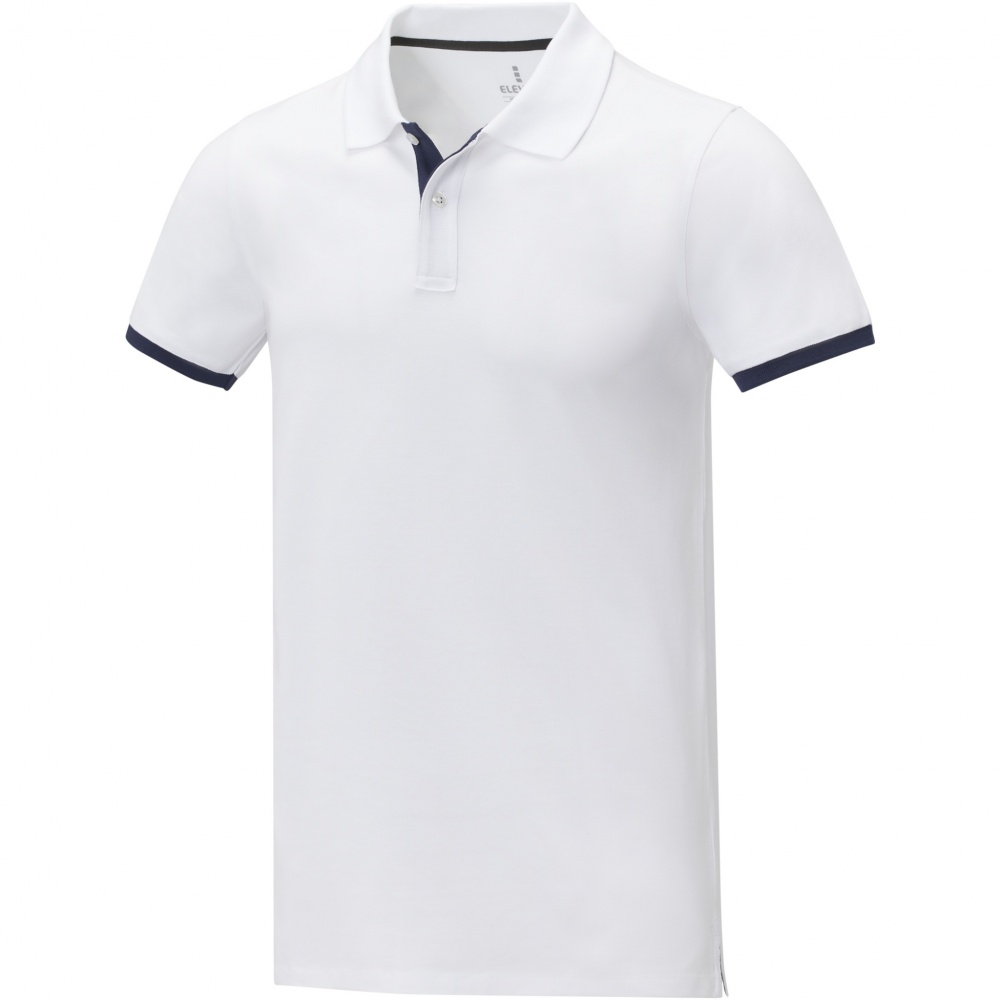 Logo trade promotional giveaways picture of: Morgan short sleeve men's duotone polo