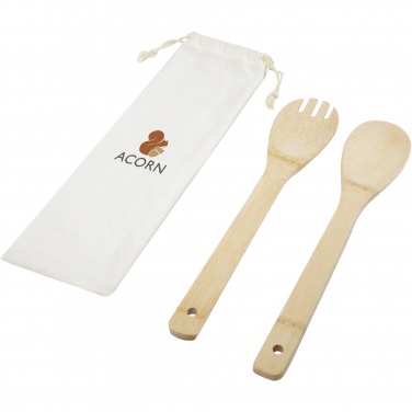 Logotrade promotional giveaways photo of: Endiv bamboo salad spoon and fork